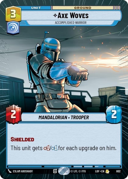 Axe Woves - Accomplished Warrior (Hyperspace Foil), Legends of the Force 802