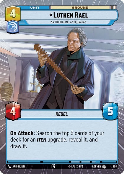 Luthen Rael - Masquerading Antiquarian (Hyperspace Foil), Legends of the Force 808
