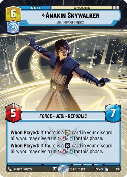 Anakin Skywalker - Champion of Mortis (Hyperspace Foil), Legends of the Force 810