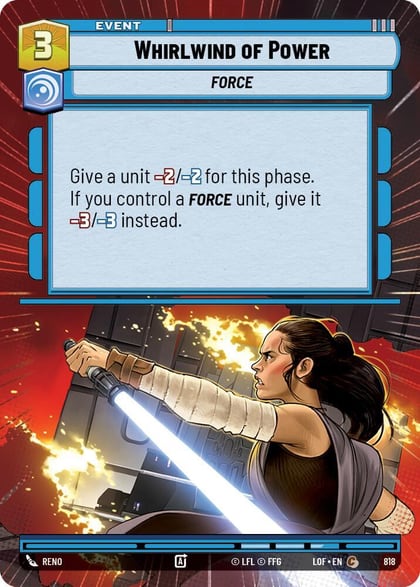 Whirlwind of Power (Hyperspace Foil), Legends of the Force 818