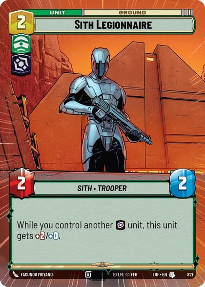 Sith Legionnaire (Hyperspace Foil), Legends of the Force 821