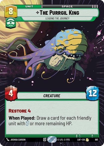 The Purrgil King - Leading The Journey (Hyperspace Foil), Legends of the Force 861