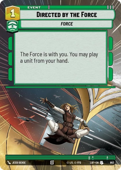 Directed by the Force (Hyperspace Foil), Legends of the Force 863
