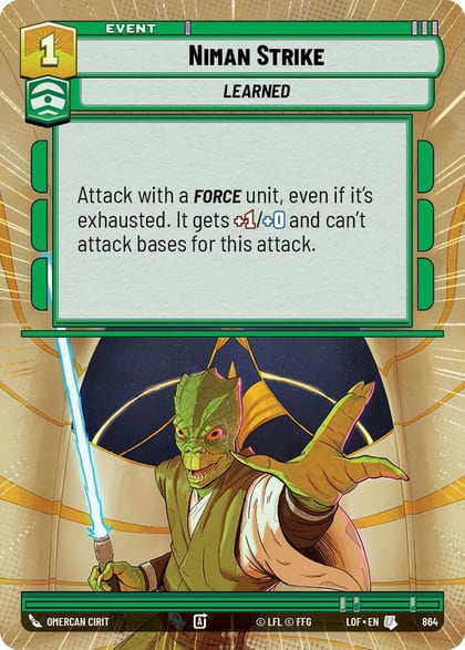 Niman Strike (Hyperspace Foil), Legends of the Force 864