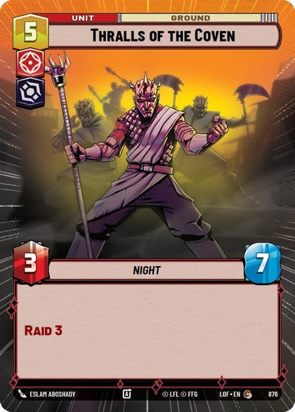 Thralls of the Coven (Hyperspace Foil), Legends of the Force 876