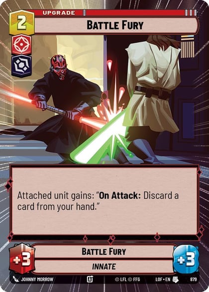 Battle Fury (Hyperspace Foil), Legends of the Force 879