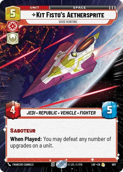 Kit Fisto's Aethersprite - Good Hunting (Hyperspace Foil), Legends of the Force 887