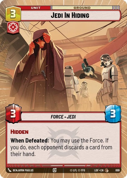 Jedi In Hiding (Hyperspace Foil), Legends of the Force 899