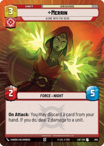 Merrin - Alone with the Dead (Hyperspace Foil), Legends of the Force 900