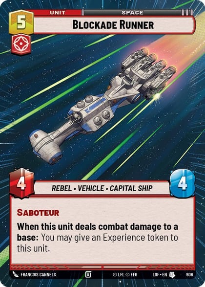 Blockade Runner (Hyperspace Foil), Legends of the Force 906