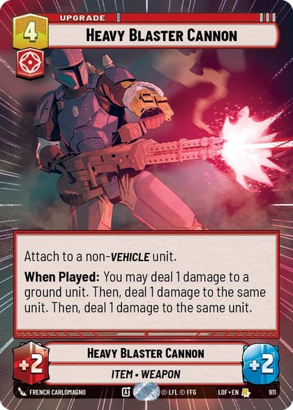 Heavy Blaster Cannon (Hyperspace Foil), Legends of the Force 911