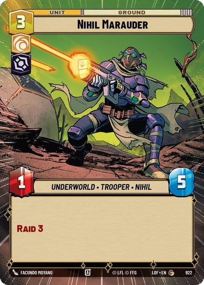 Nihil Marauder (Hyperspace Foil), Legends of the Force 922