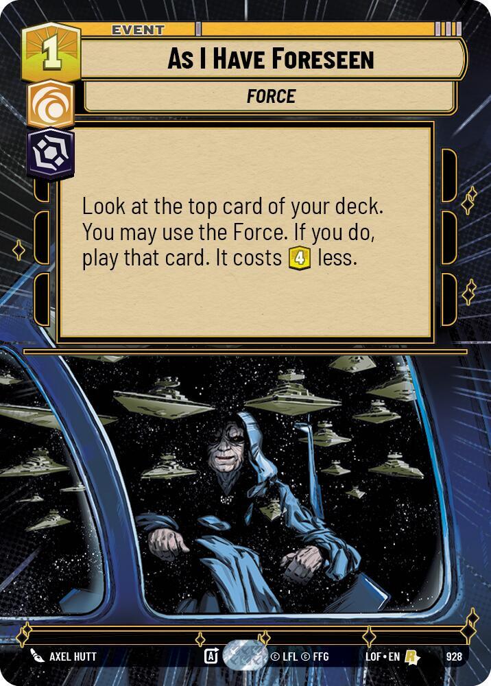 As I Have Foreseen (Hyperspace Foil), Legends of the Force 928
