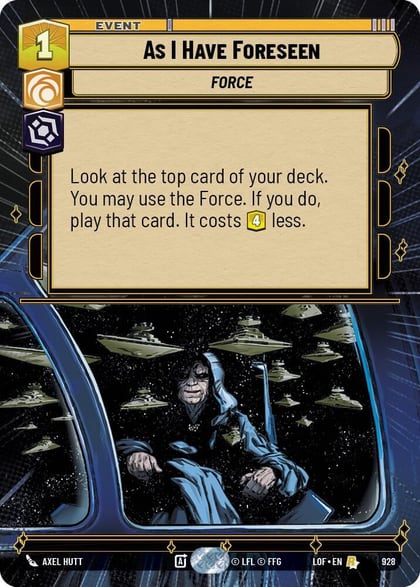 As I Have Foreseen (Hyperspace Foil), Legends of the Force 928