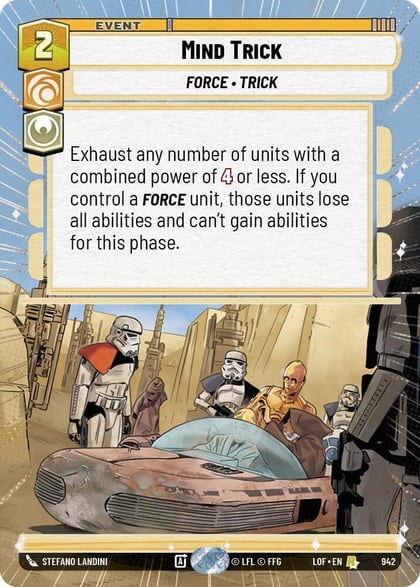 Mind Trick (Hyperspace Foil), Legends of the Force 942