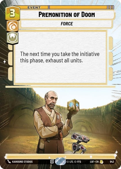Premonition of Doom (Hyperspace Foil), Legends of the Force 943