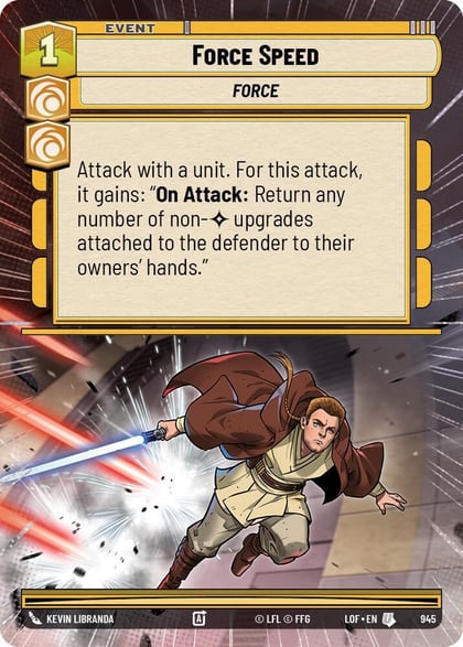 Force Speed (Hyperspace Foil), Legends of the Force 945