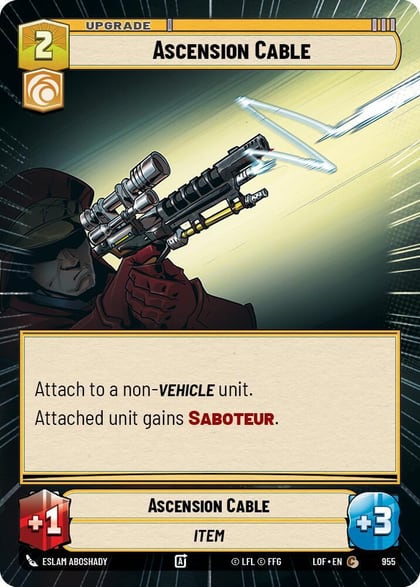 Ascension Cable (Hyperspace Foil), Legends of the Force 955