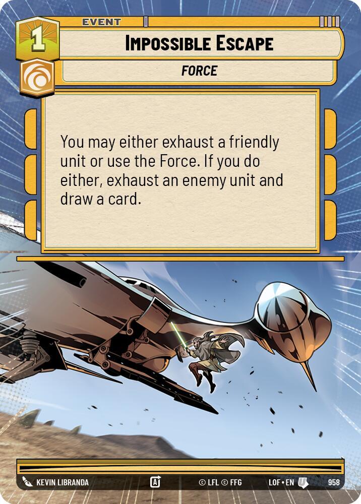 Impossible Escape (Hyperspace Foil), Legends of the Force 958