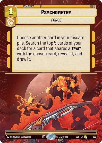 Psychometry (Hyperspace Foil), Legends of the Force 959