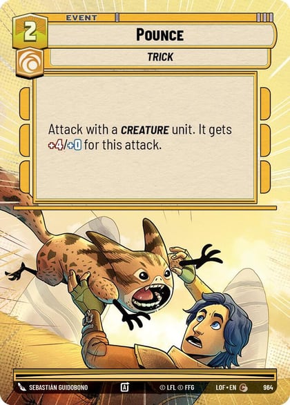 Pounce (Hyperspace Foil), Legends of the Force 964