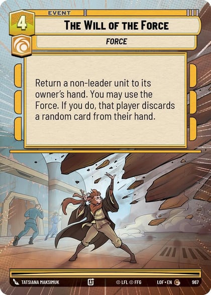 The Will of the Force (Hyperspace Foil), Legends of the Force 967