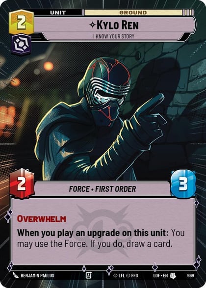 Kylo Ren - I Know Your Story (Hyperspace Foil), Legends of the Force 969