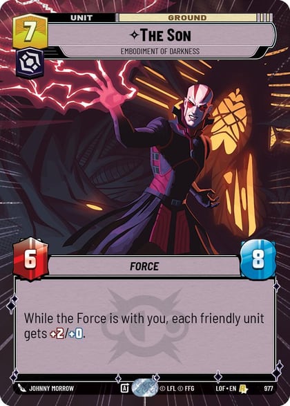The Son - Embodiment of Darkness (Hyperspace Foil), Legends of the Force 977