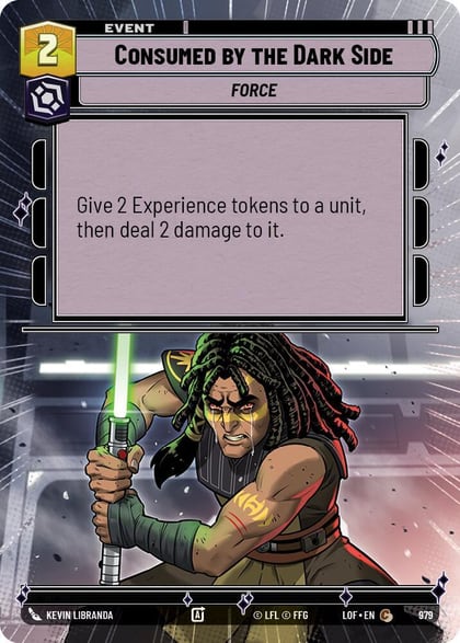 Consumed by the Dark Side (Hyperspace Foil), Legends of the Force 979