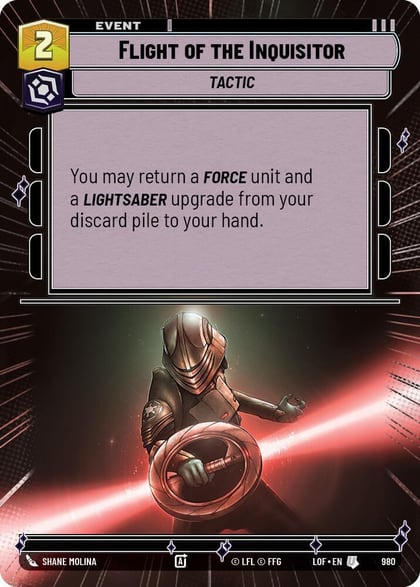 Flight of the Inquisitor (Hyperspace Foil), Legends of the Force 980
