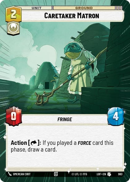 Caretaker Matron (Hyperspace Foil), Legends of the Force 983