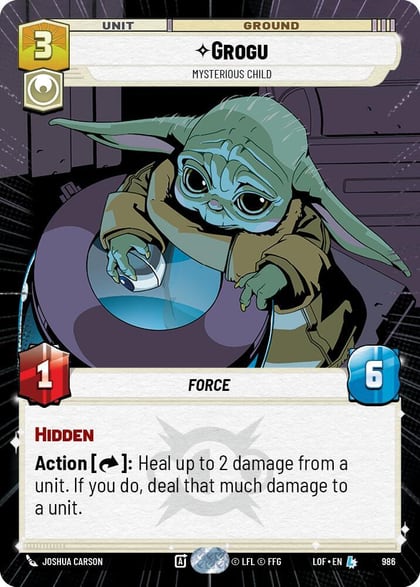 Grogu - Mysterious Child (Hyperspace Foil), Legends of the Force 986