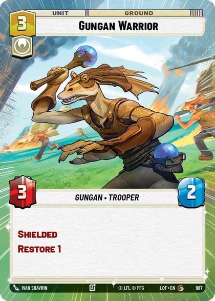 Gungan Warrior (Hyperspace Foil), Legends of the Force 987