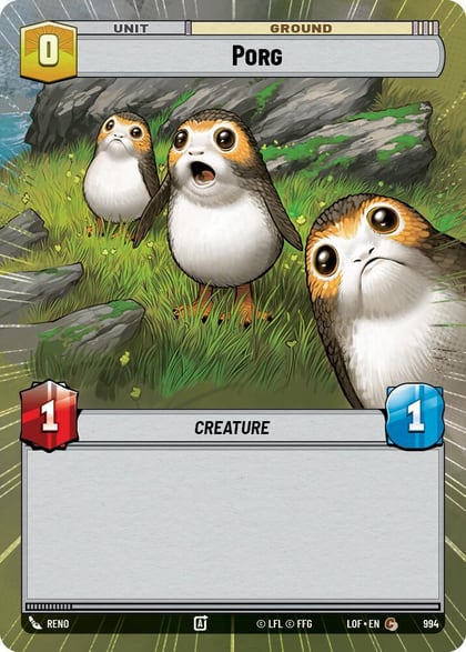 Porg (Hyperspace Foil), Legends of the Force 994