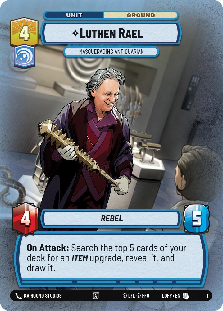 Luthen Rael - Masquerading Antiquarian, Legends of the Force: Weekly Play Promos 1