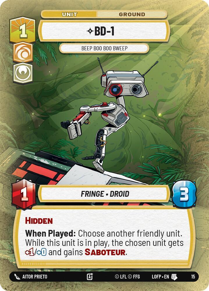 BD-1 - Beep Boo Boo Bweep, Legends of the Force: Weekly Play Promos 15
