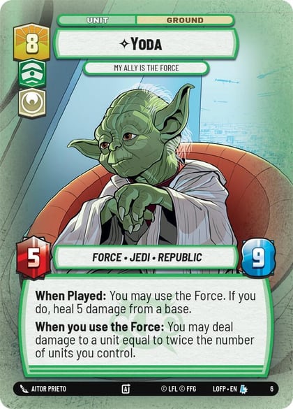 Yoda - My Ally is the Force, Legends of the Force: Weekly Play Promos 6