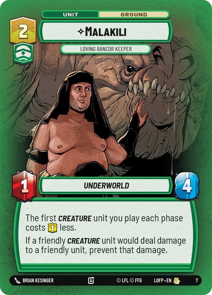 Malakili - Loving Rancor Keeper, Legends of the Force: Weekly Play Promos 7