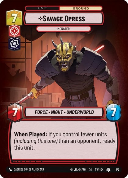 Savage Opress - Monster, Organized Play Promos 1/2