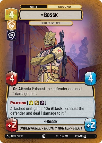 Bossk - Hunt By Instinct, Organized Play Promos 1