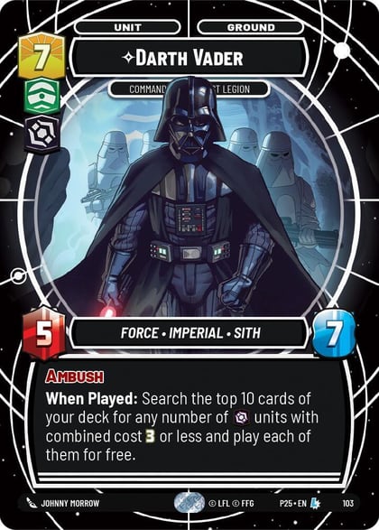 Darth Vader - Commanding the First Legion, Organized Play Promos 103
