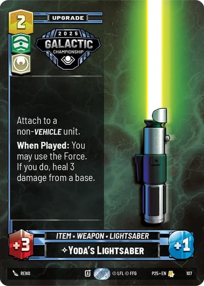 Yoda's Lightsaber, Organized Play Promos 107
