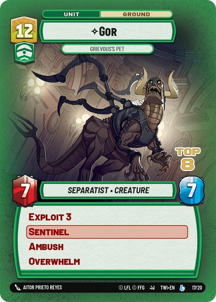 Gor - Grievous's Pet (Top 8), Organized Play Promos 17/20