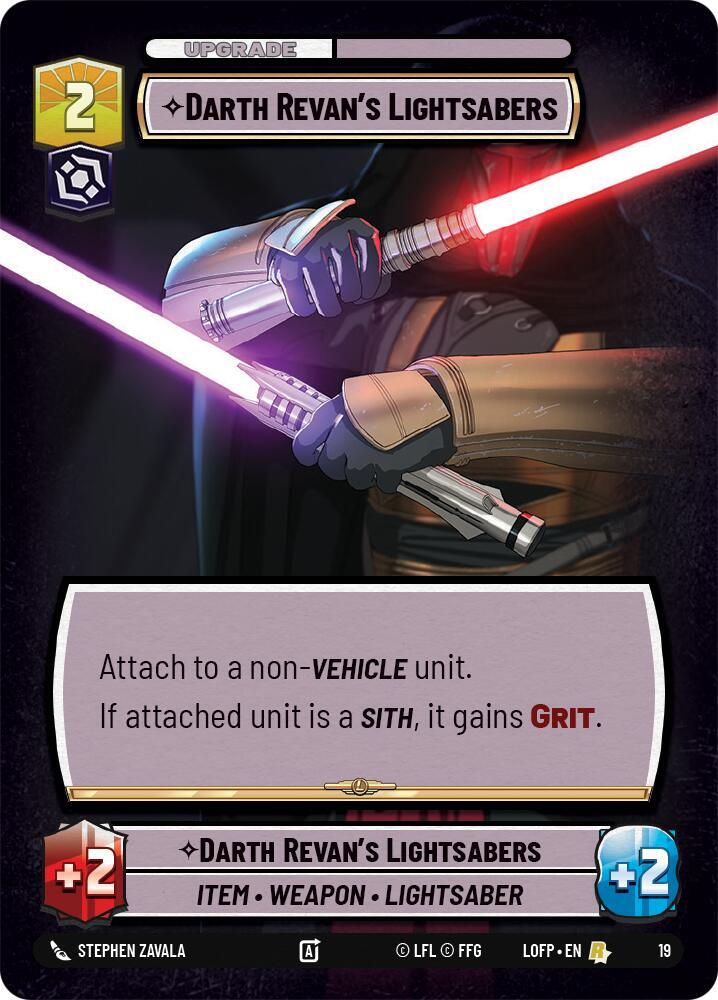 Darth Revan's Lightsabers, Organized Play Promos 19