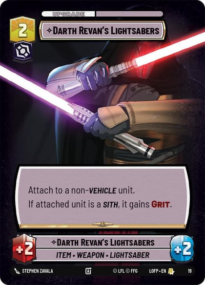 Darth Revan's Lightsabers, Organized Play Promos 19