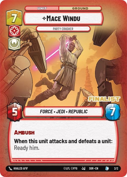 Mace Windu - Party Crasher (Finalist), Organized Play Promos 2/2