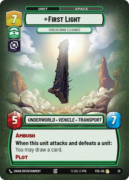 First Light - Threatening Elegance, Organized Play Promos 25