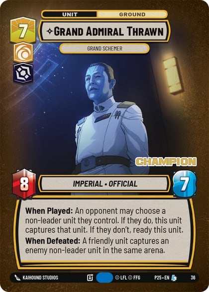 Grand Admiral Thrawn - Grand Schemer (Champion), Organized Play Promos 36