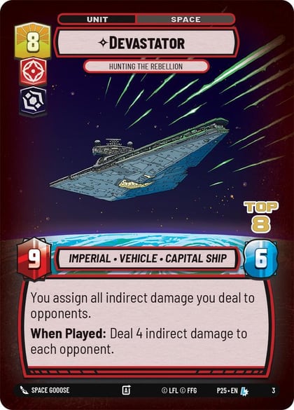 Devastator - Hunting the Rebellion (Top 8), Organized Play Promos 3