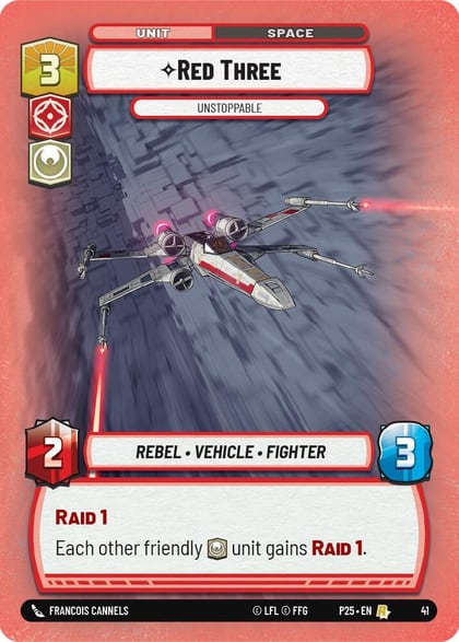 Red Three - Unstoppable, Organized Play Promos 41